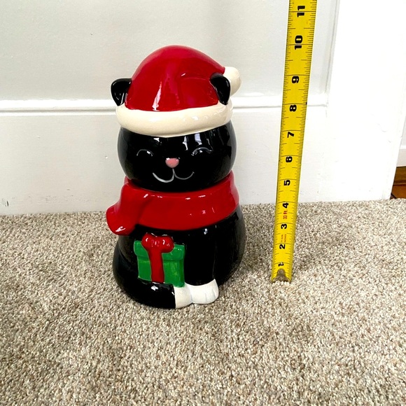 Black & White Christmas Cat Canister - Picture 4 of 9